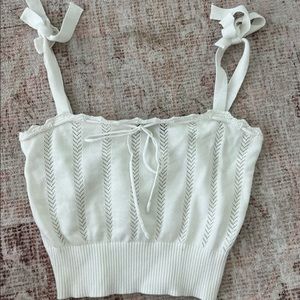 White Crop top